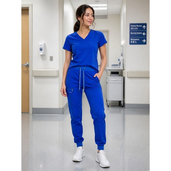 healing hands Pants - Healing Hands Scrub Bottoms Womens Size Small Tall Joggers Uniform Medical